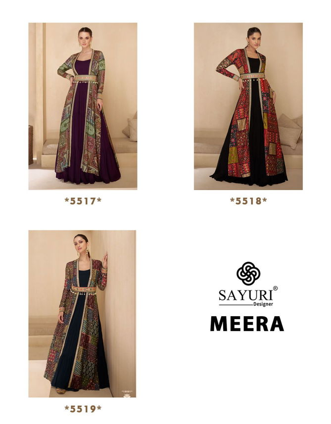 Meera By Sayuri Designer Georgette Readymade Suits Suppliers In India